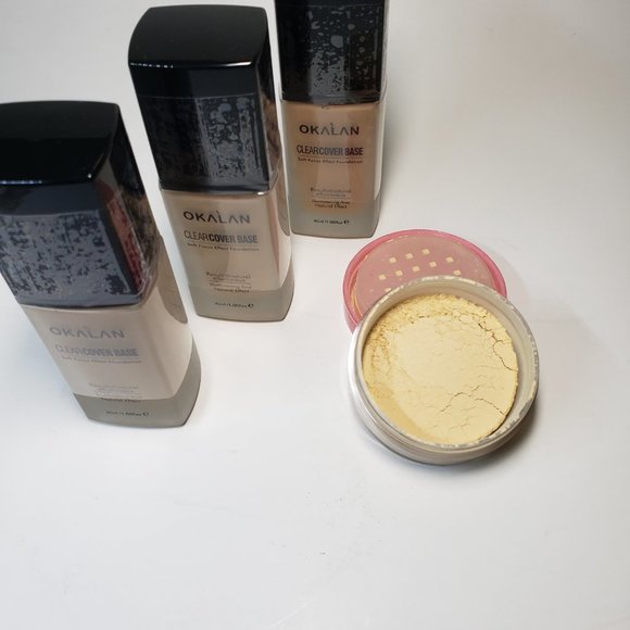 Clear Cover Base Foundation Okalan and Banana Loose Powder - Picture 2 of 6